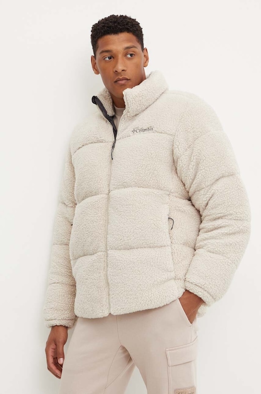 Bunda Columbia Puffect Sherpa s podšívkou béžová 2086841