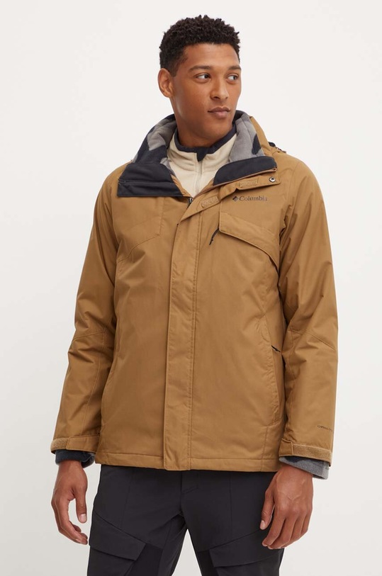 Outdoorová bunda Columbia Bugaboo III přechodné hnědá 2096904