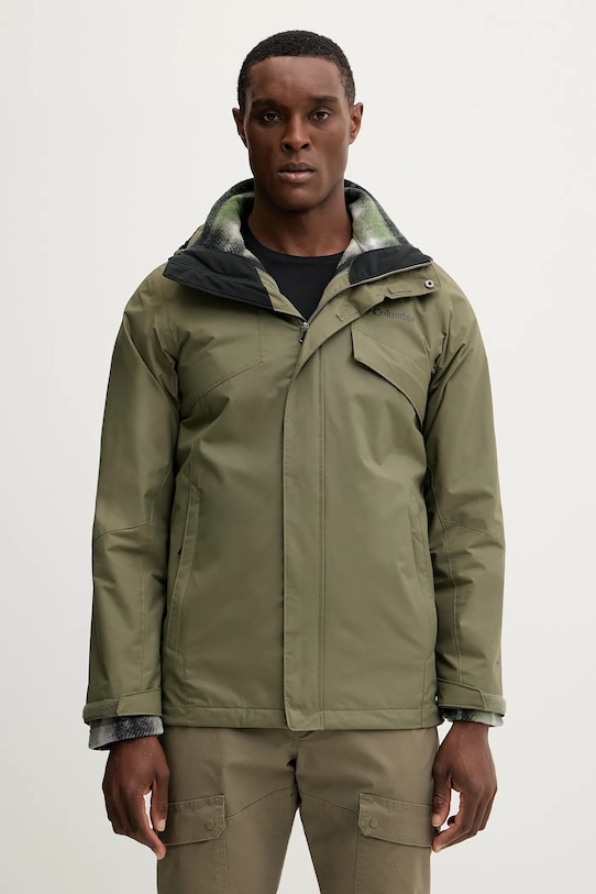 Куртка outdoor Columbia Bugaboo III с капюшоном зелёный 2096904