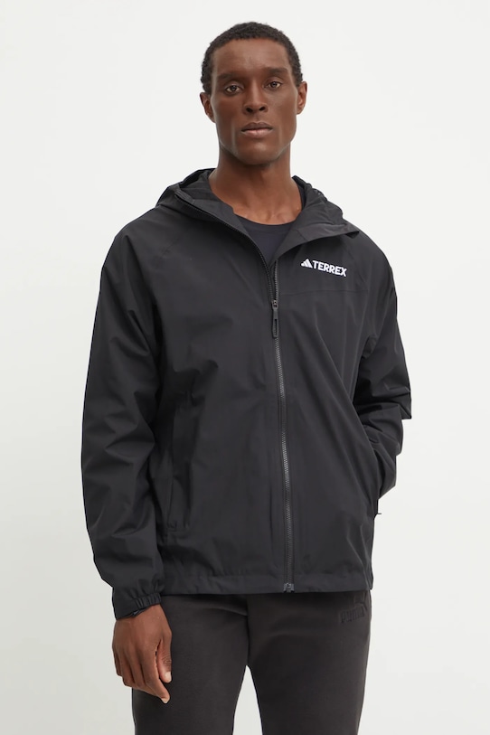adidas TERREX geacă de ploaie Multi necaptusit negru JN8804