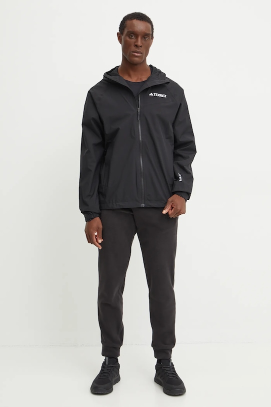adidas TERREX kurtka przeciwdeszczowa Multi JN8804 czarny AW24