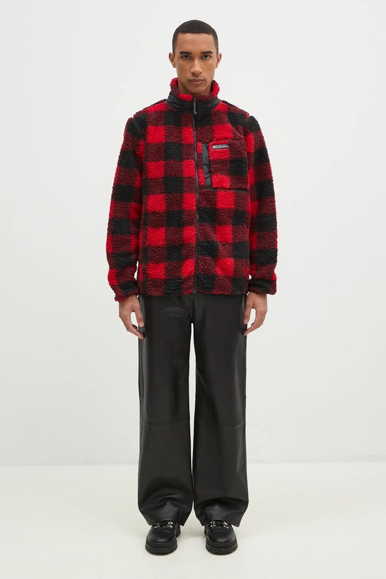 Columbia kurtka Winter Pass Printed Fleece 2097841 czerwony
