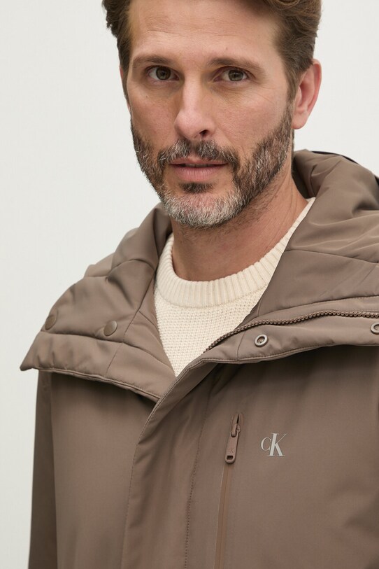 Calvin Klein Jeans kurtka beżowy J30J326085