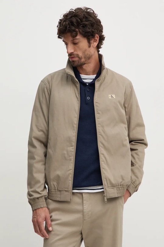 Bunda Calvin Klein Jeans nezateplené zelená J30J326092