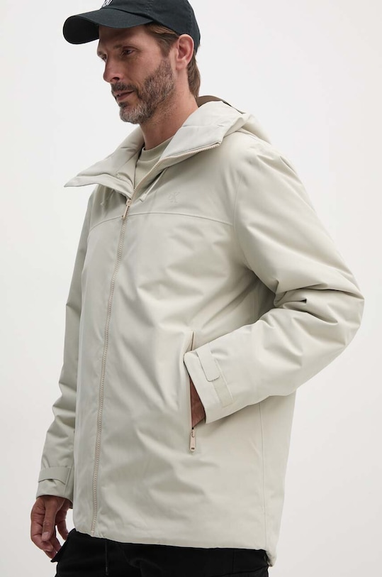 Bunda Calvin Klein Jeans jemné zateplenie béžová J30J326431