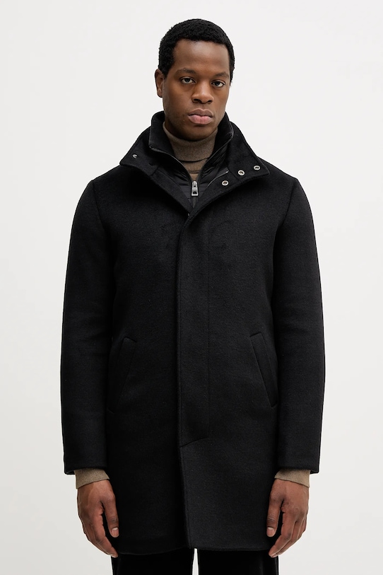 Пальто с примесью шерсти Guess URBAN с подкладкой чёрный M4BL30.WGJ82