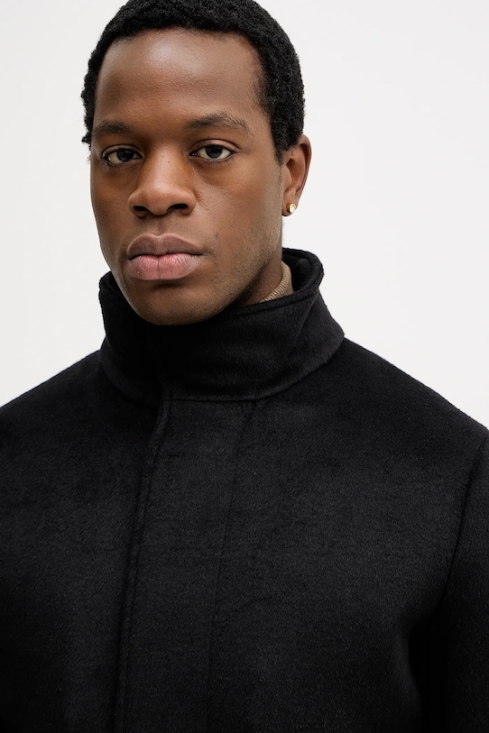 Пальто с примесью шерсти Guess URBAN чёрный M4BL30.WGJ82