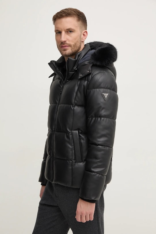 Bunda Guess s podšívkou černá M4BL33.WGJB0