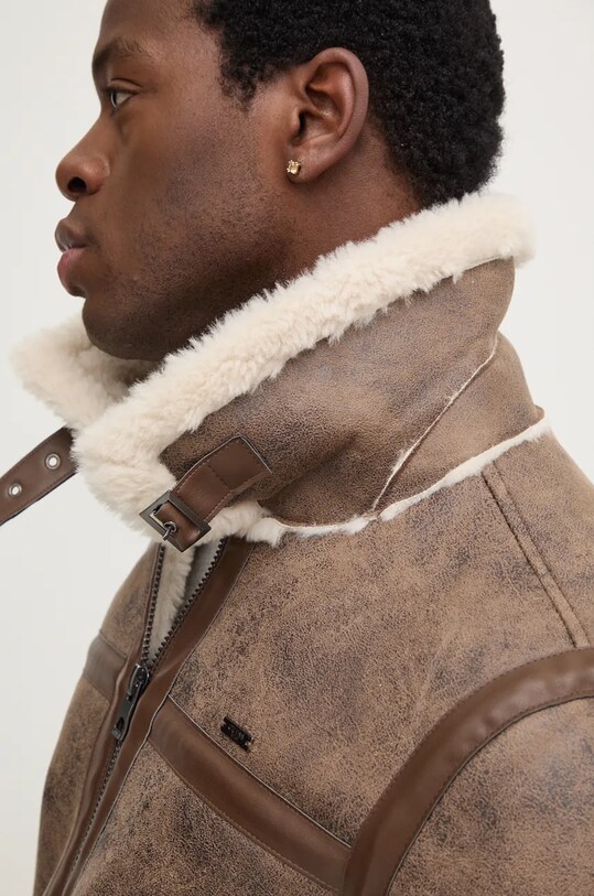 Guess kurtka AVIATOR M4BL36.WGJK0 brązowy