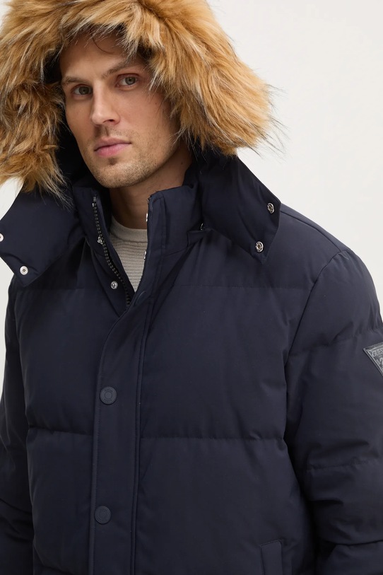 Pernata jakna Guess mornarsko plava M4BL53.WG7X2