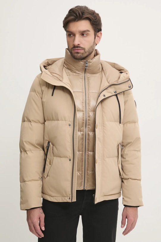 Pernata jakna Guess bež M4BL43.WGJR2