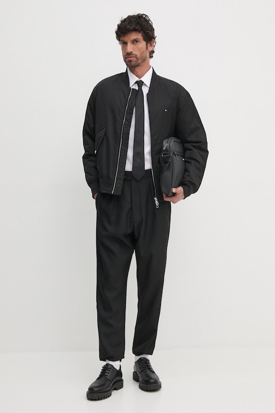 Bomber bunda Tommy Hilfiger MW0MW36592 černá AW24