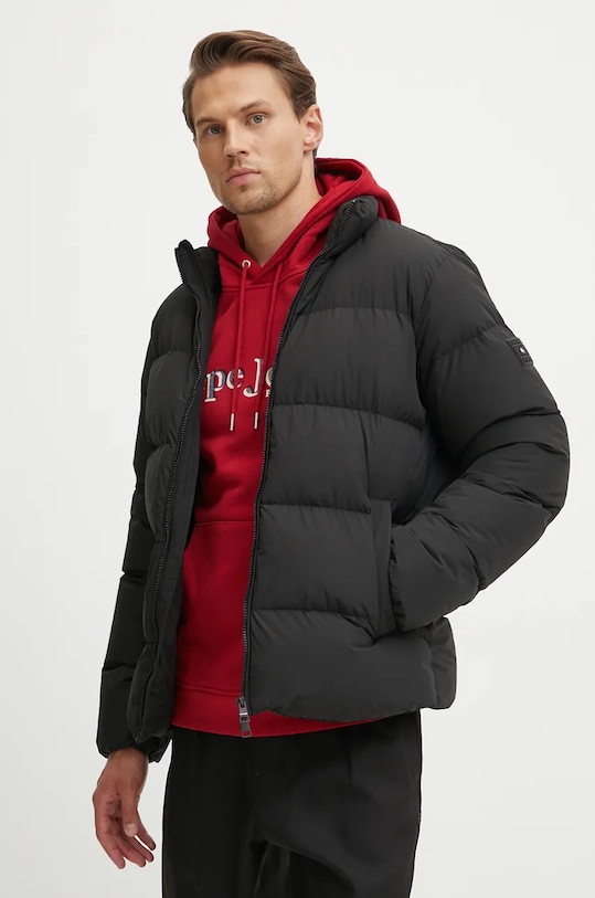 Tommy Hilfiger geaca de puf negru MW0MW36666