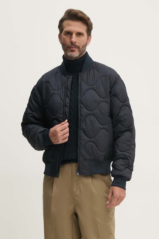 Bomber jakna Tommy Hilfiger Planet friendly mornarsko plava MW0MW37341