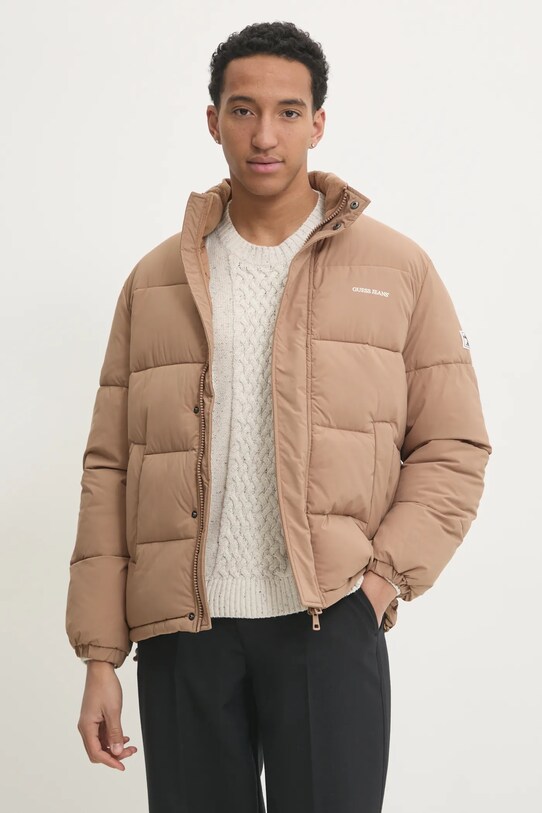 Bunda Guess Jeans zateplené béžová M4BL20.WGII2