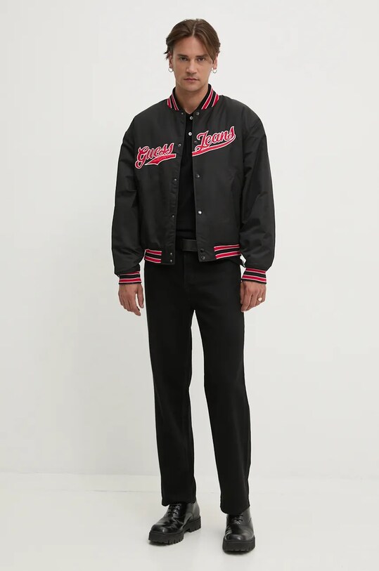 Куртка-бомбер Guess Jeans M4BL24.WG932 чёрный AW24
