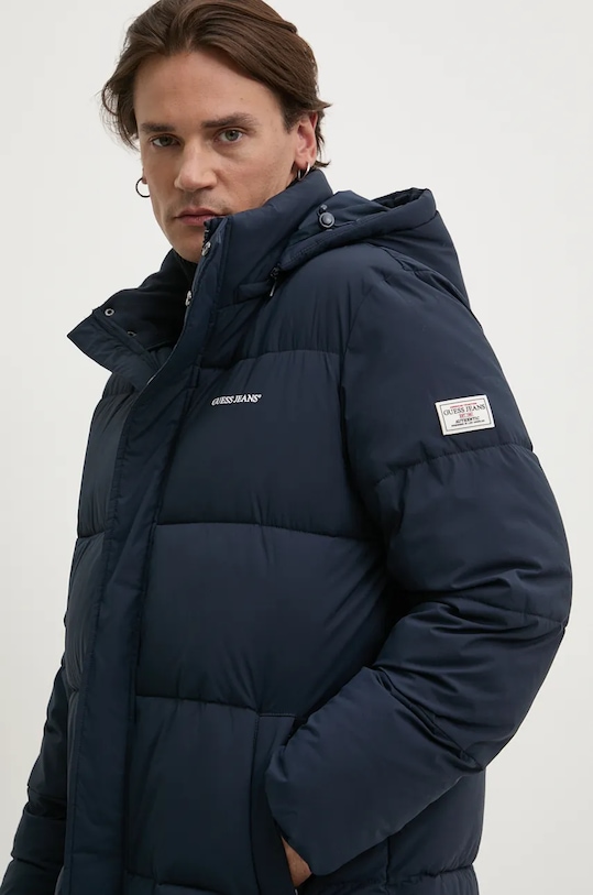 Bunda Guess Jeans M4BL26.WGII2 tmavomodrá