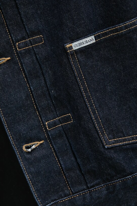Guess Jeans geacă din denim M4BN46.D5HS1 bleumarin