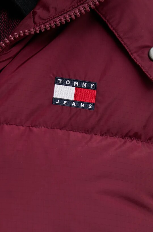 Μπουφάν με επένδυση από πούπουλα Tommy Jeans DM0DM19537 μπορντό