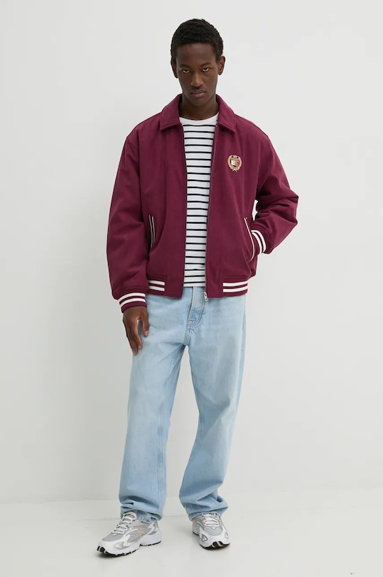 Bunda Tommy Jeans DM0DM19626 burgundské AW24