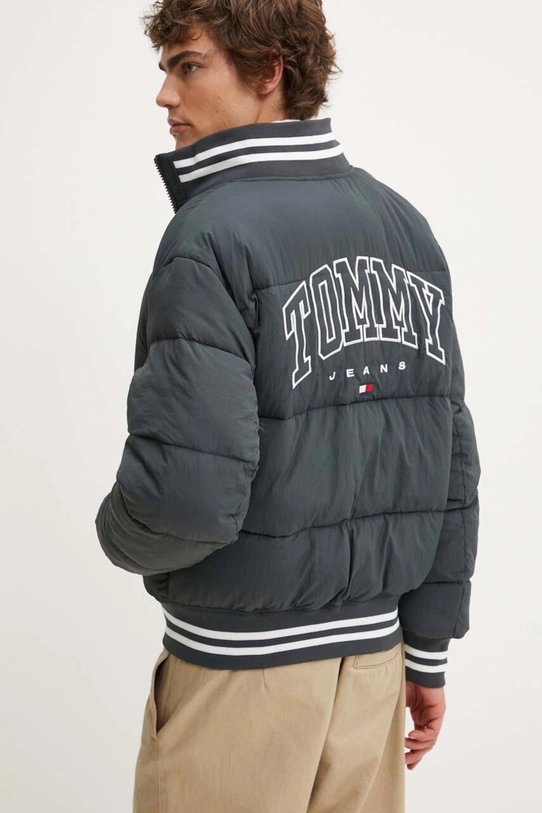 Tommy Jeans geaca bomber cu captuseala gri DM0DM19640