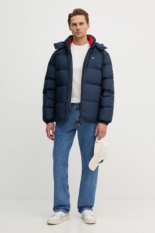 Páperová bunda Tommy Jeans DM0DM19786 tmavomodrá NC25