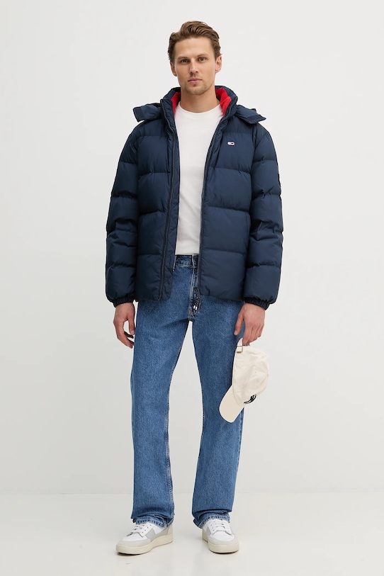 Páperová bunda Tommy Jeans DM0DM19786 tmavomodrá NC25