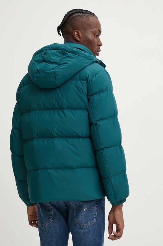 Páperová bunda Tommy Jeans tyrkysová DM0DM19786
