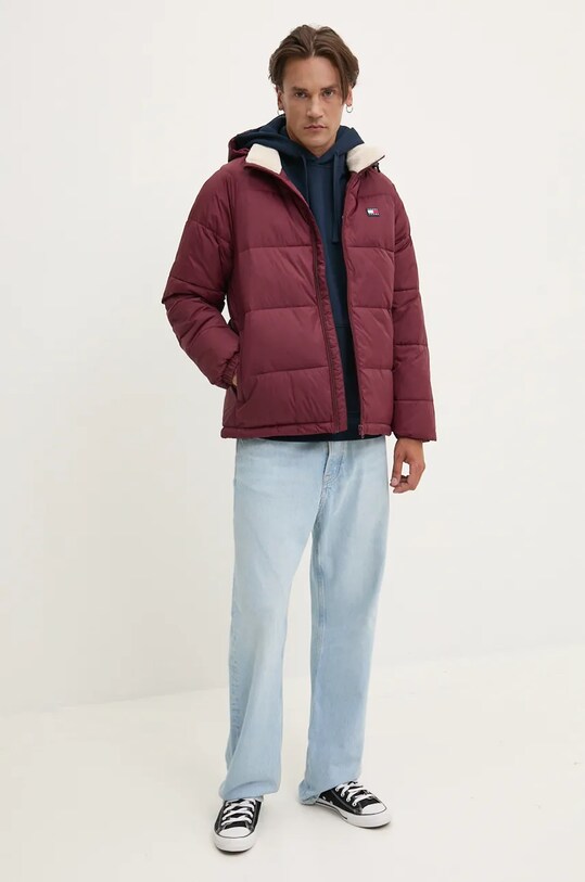 Tommy Jeans geaca DM0DM20003 burgundia AW24