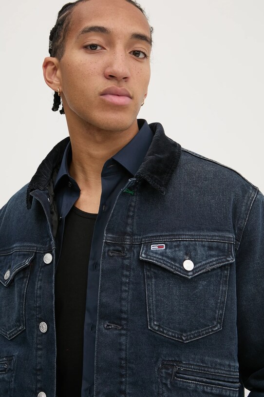Джинсова куртка Tommy Jeans темно-синій DM0DM20434