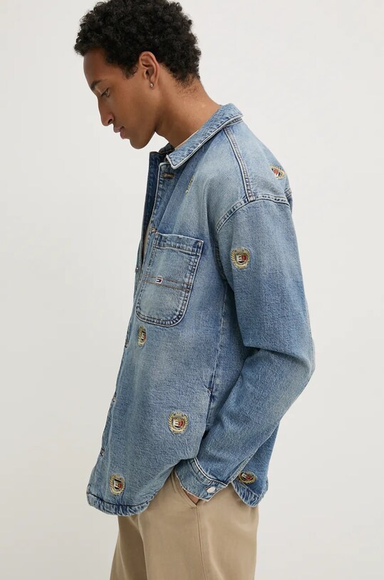 Tommy Jeans kurtka jeansowa niebieski DM0DM20437