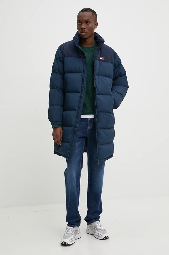 Пуховая куртка Tommy Jeans DM0DM20605 тёмно-синий AW24