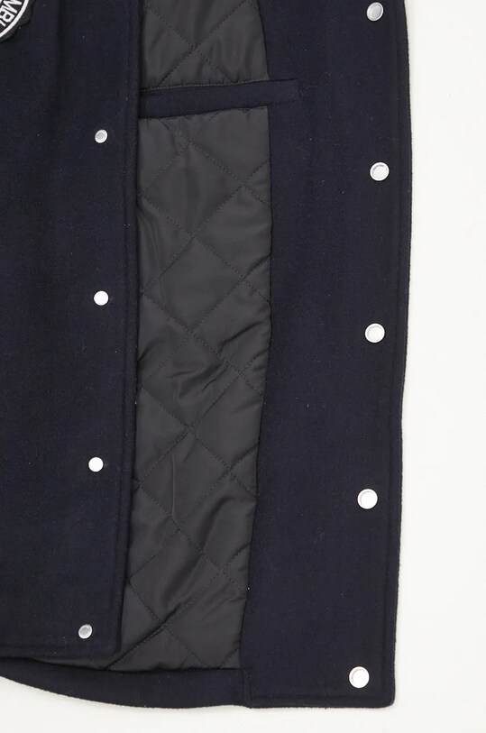 Вовняна куртка AMBUSH Stadium Jacket BMEK002F24FAB0014628 темно-синій