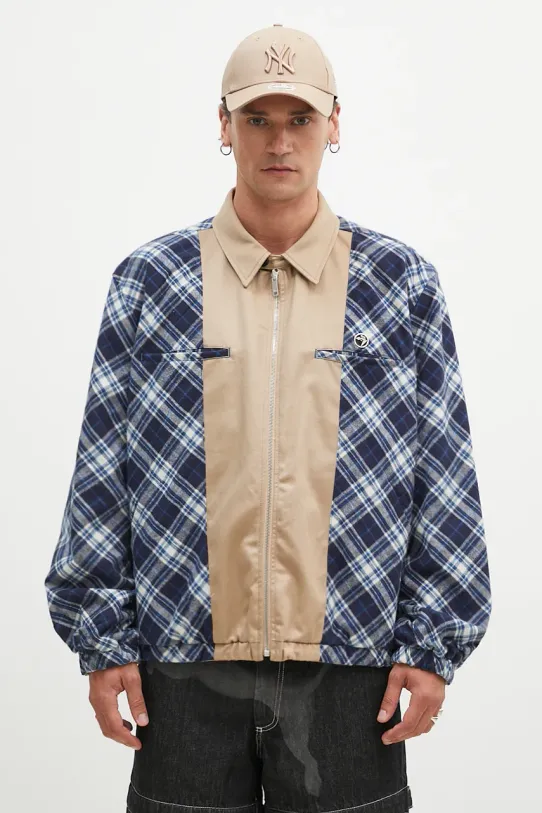 Obojstranná bunda AMBUSH Chinos Blouson oversize tmavomodrá BMEM002F24FAB0014661