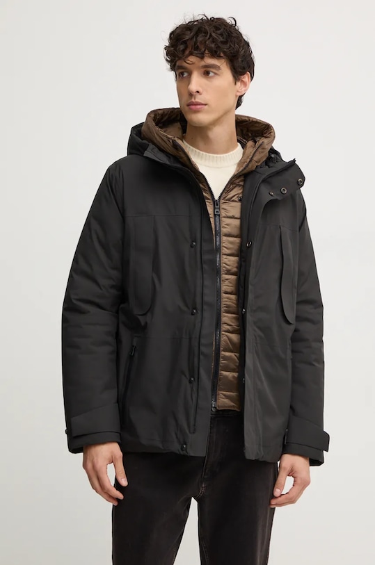 Geox geaca cu captuseala negru M4621A.T3149.F9000