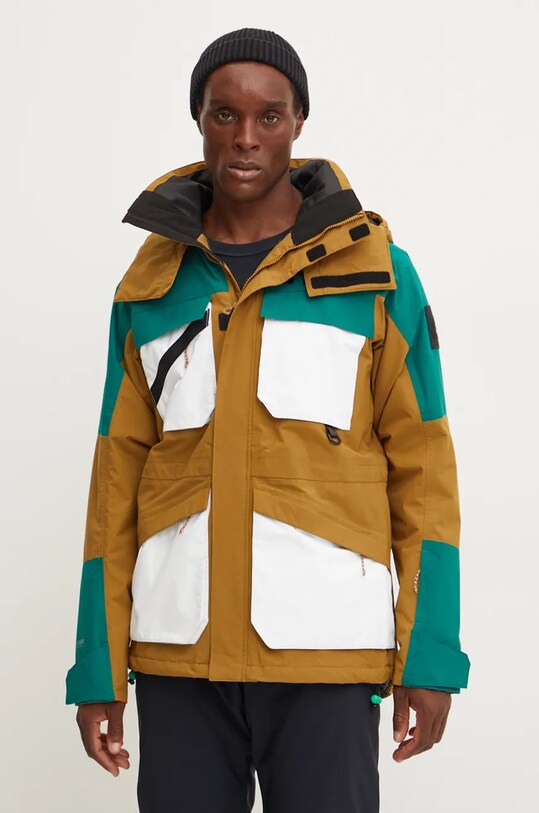 Helly Hansen kurtka ULLR D Heritage Long sporty zimowe brązowy 65977