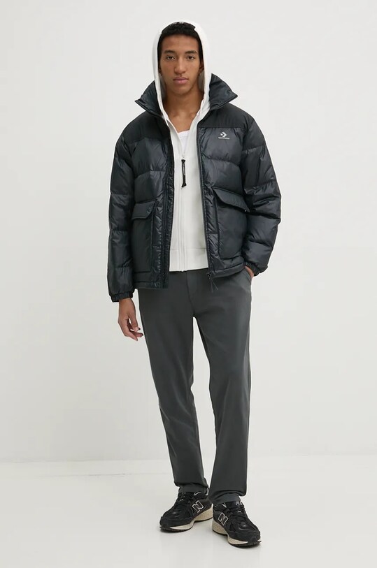 Пухова куртка Converse 10027145.A03 чорний AW24