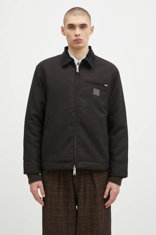Carhartt WIP wool blend jacket Truman Coat with lining brown I033853.2F0XX