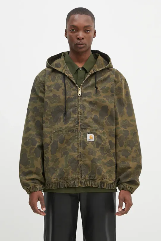 Carhartt WIP cotton jacket Duck Active Jacket with green I033897.2MQGD