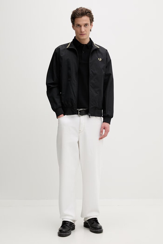Fred Perry kurtka The Brentham Jacket J2660.350 czarny SS26