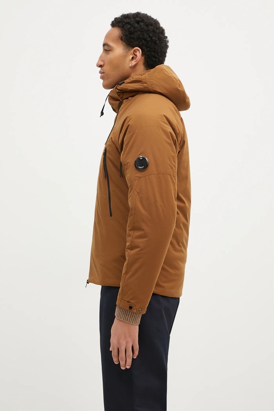 Μπουφάν C.P. Company Pro-Tek Padded Hooded Jacket 17CMOW014A004117A καφέ AW24