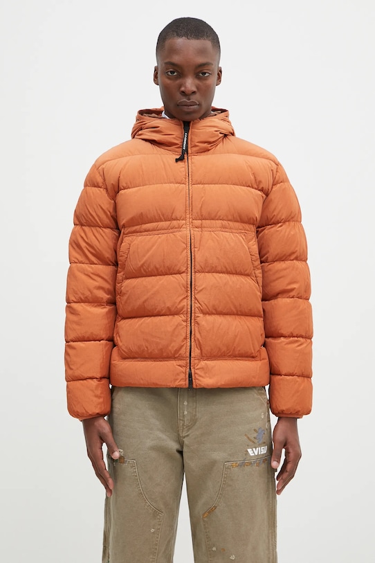 C.P. Company kurtka Chrome-R Goggle Down Jacket pozostałe pomarańczowy 17CMOW079A005904G