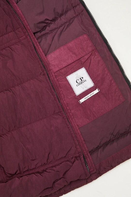 Bunda C.P. Company Chrome-R Goggle Down Jacket 17CMOW079A005904G fialová