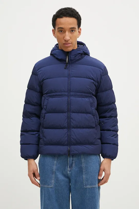 Jakna C.P. Company Chrome-R Goggle Down Jacket s toplom postavom mornarsko plava 17CMOW079A005904G