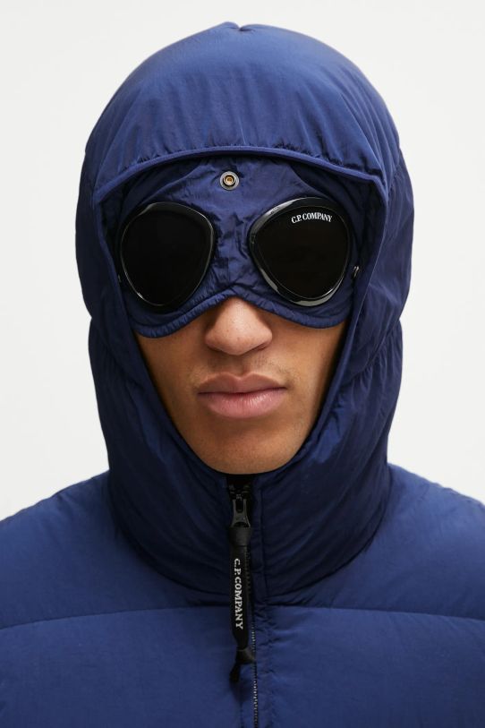 C.P. Company kurtka Chrome-R Goggle Down Jacket granatowy 17CMOW079A005904G