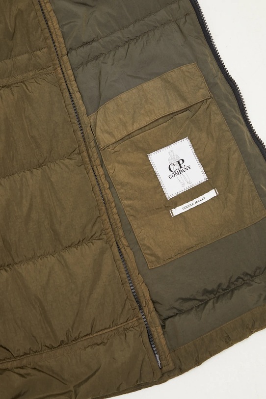 Bunda C.P. Company Chrome-R Goggle Down Jacket 17CMOW079A005904G zelená