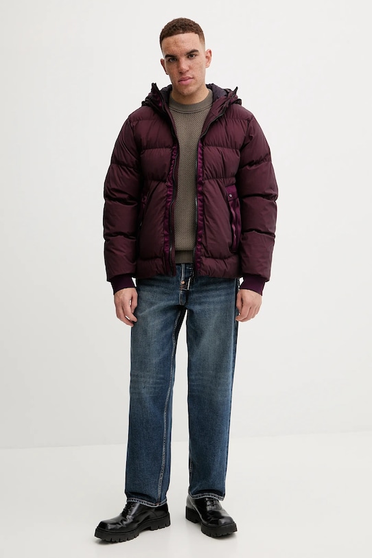 C.P. Company kurtka puchowa Outerwear Medium Jacket In Bi-Tm 17CMOW266A110185G fioletowy AW24