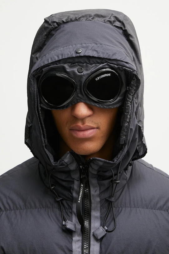 Páperová bunda C.P. Company Outerwear Medium Jacket In Bi-Tm tmavomodrá 17CMOW266A110185G