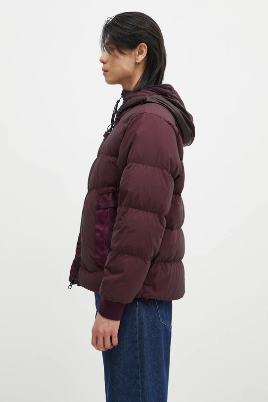 Péřová bunda C.P. Company Outerwear Medium Jacket In Bi-Tm 17CMOW266A110185G burgundské AW24
