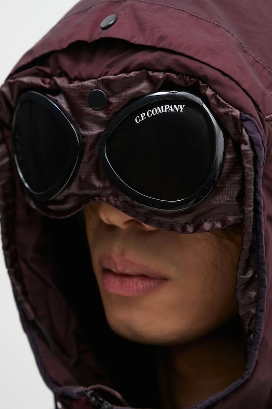 Péřová bunda C.P. Company Outerwear Medium Jacket In Bi-Tm burgundské 17CMOW266A110185G